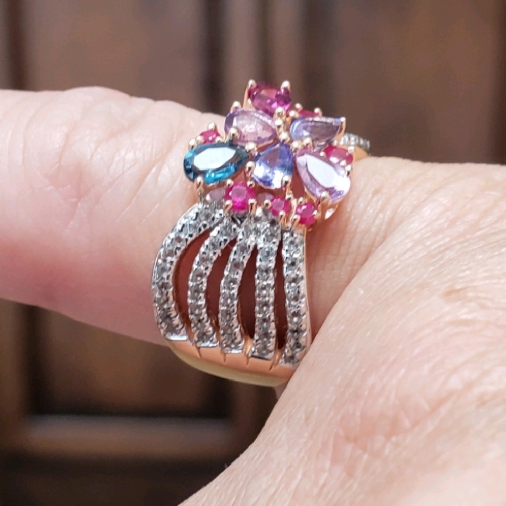Victoria Wieck 1.63 ctw multi gemstone ring - Picture 7 of 8